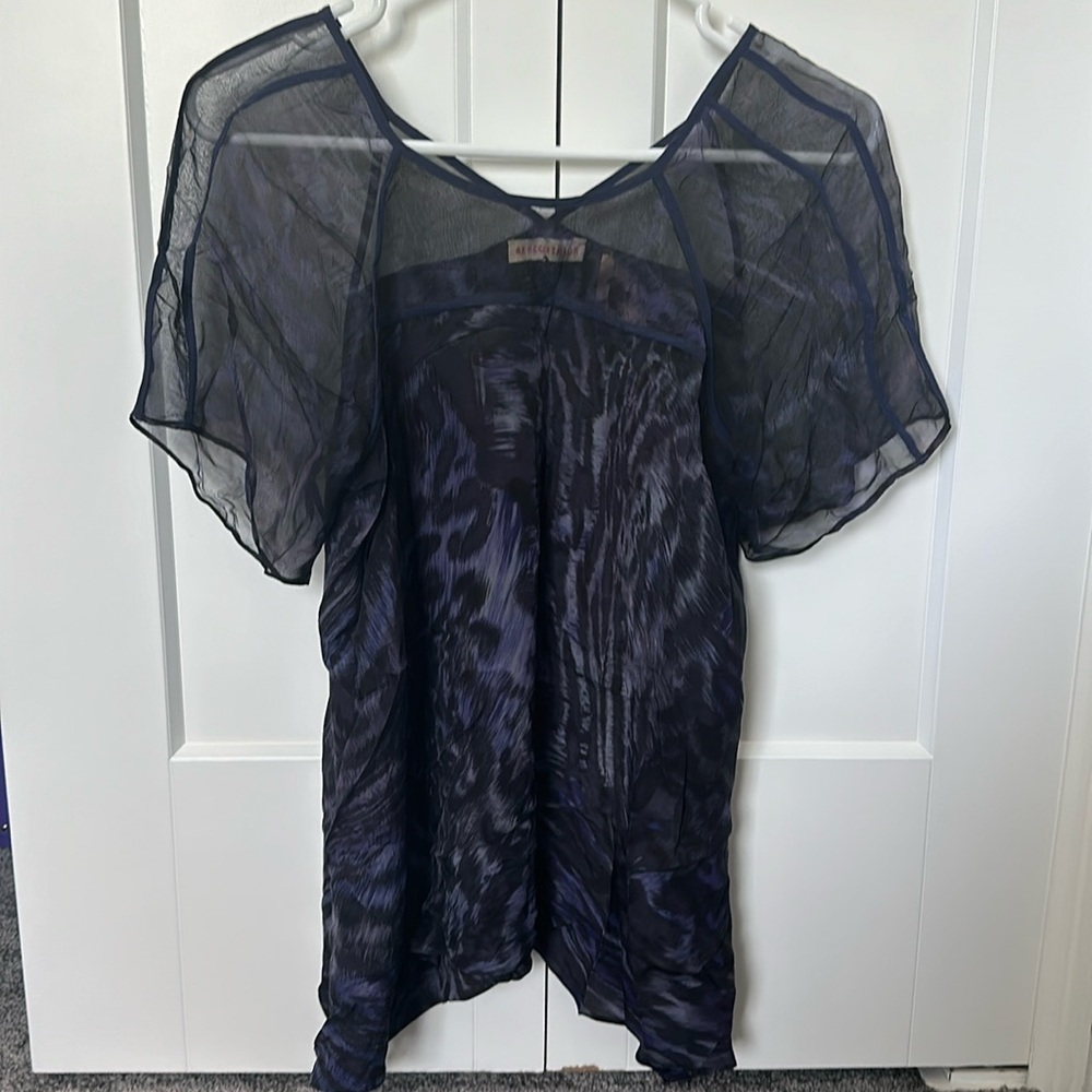 Rebecca Taylor Silk Flowy Blouse Size 0